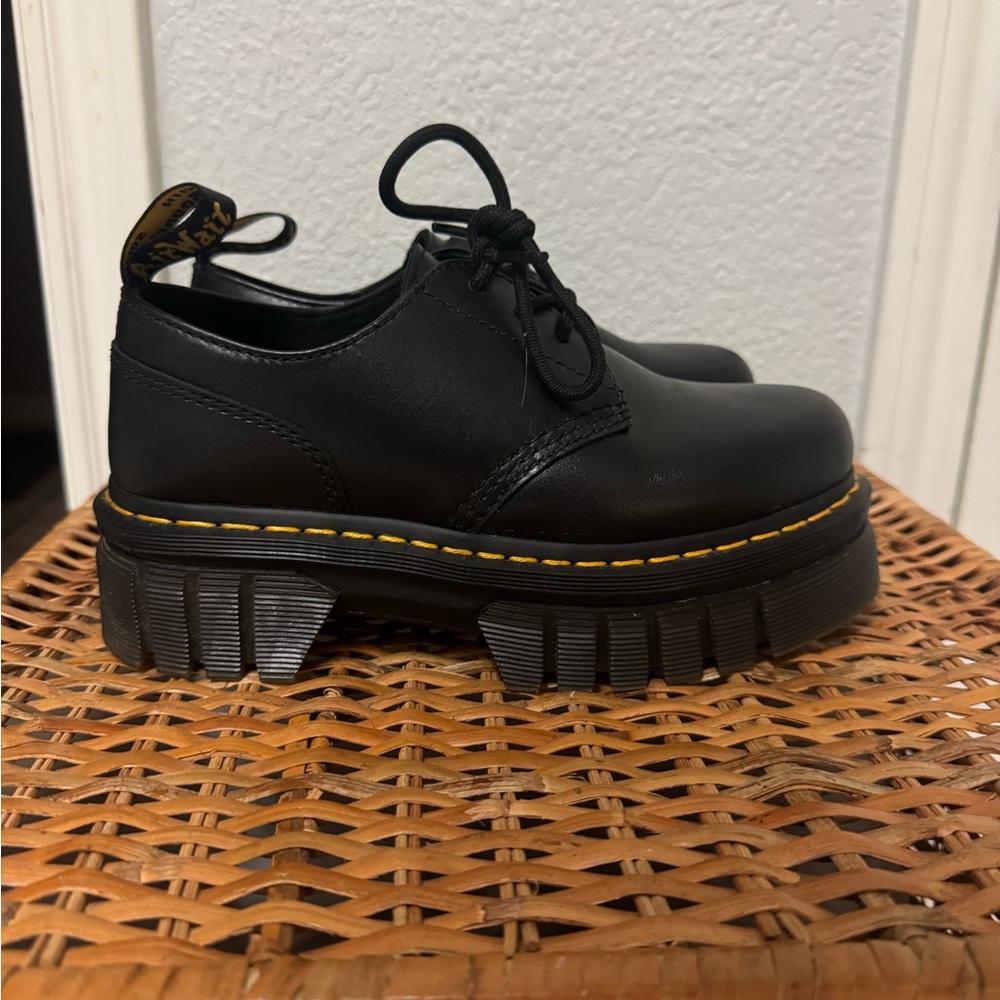 Dr. Martens Black Platform Shoes